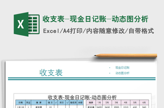 2021年收支表-現(xiàn)金日記賬-動(dòng)態(tài)圖分析