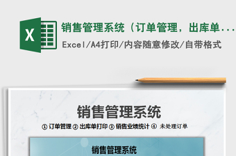 2021年銷售管理系統(tǒng)（訂單管理，出庫單打印，銷售業(yè)績統(tǒng)計）