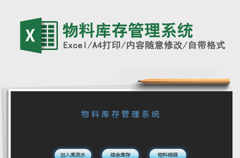 2021年物料庫存管理系統(tǒng)