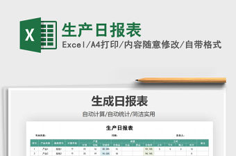 2021年生產(chǎn)日?qǐng)?bào)表