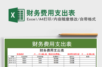 2021年財(cái)務(wù)費(fèi)用支出表