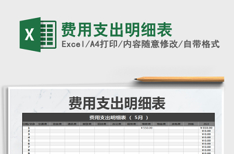 2021年費用支出明細表