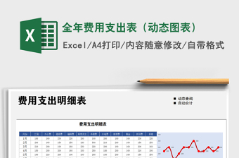 2021年全年費(fèi)用支出表（動(dòng)態(tài)圖表）