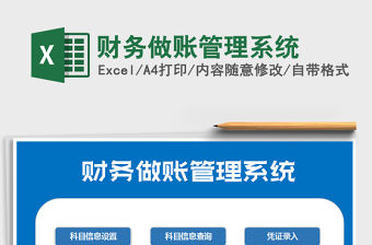 2021年財務做賬管理系統