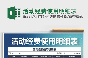 2021年活動經(jīng)費(fèi)使用明細(xì)表