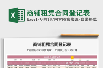 2021年商鋪租憑合同登記表