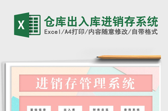 2021年倉庫出入庫進銷存系統(tǒng)