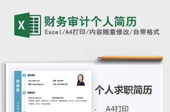 2021年財務(wù)審計個人簡歷