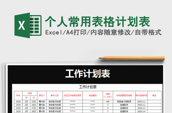 2022物业前台常用表格大全