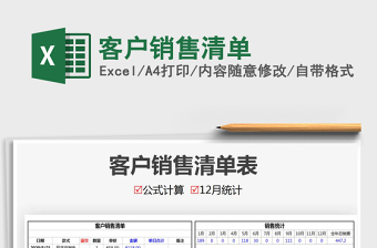 2021年客戶銷售清單