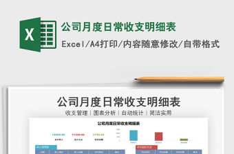 2022公司用excel做的收支明細表