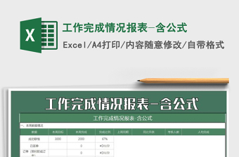 2021年工作完成情況報表-含公式