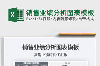 2021年銷售業績分析圖表模板