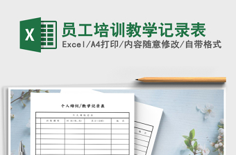 2021年員工培訓(xùn)教學(xué)記錄表
