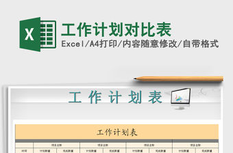 2021年工作計(jì)劃對(duì)比表