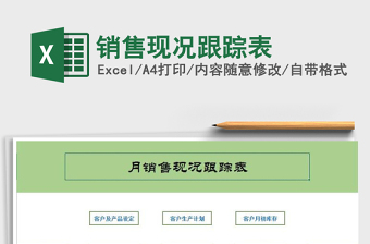 2021年銷售現(xiàn)況跟蹤表