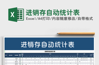2021年進(jìn)銷存自動統(tǒng)計表