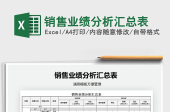 2021年銷售業(yè)績分析匯總表
