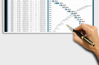 2021年工程進(jìn)度計(jì)劃表-甘特圖表