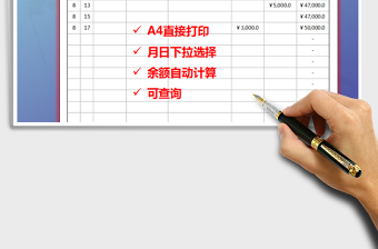 2021年收支日記賬