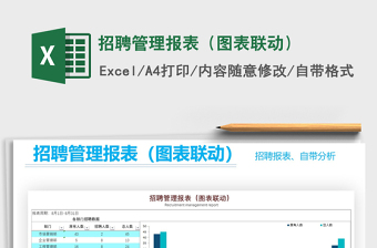 2021年招聘管理報表（圖表聯(lián)動）
