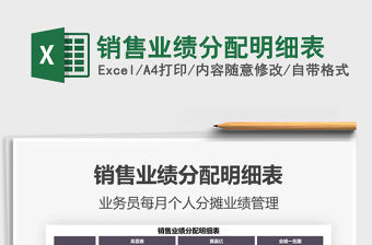 2021年銷售業(yè)績(jī)分配明細(xì)表