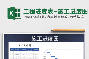 2021年工程進度表-施工進度圖