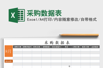 2021年采購數(shù)據(jù)表