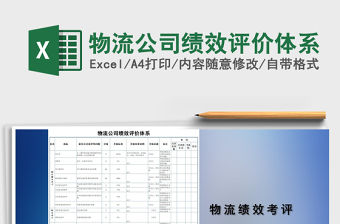 2021年物流公司績(jī)效評(píng)價(jià)體系免費(fèi)下載