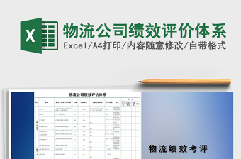 2022物流公司绩效评价体系