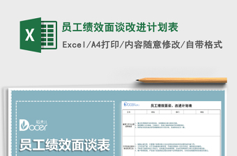 2021年員工績效面談改進(jìn)計劃表
