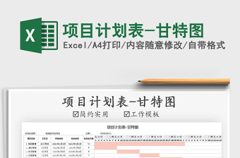 2021年項目計劃表-甘特圖