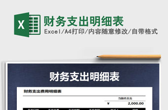2021年財(cái)務(wù)支出明細(xì)表