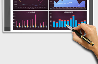 2021年1-12月收支分析数据图表