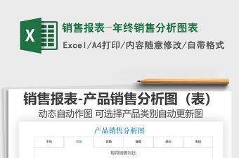 2021年銷售報表-年終銷售分析圖表