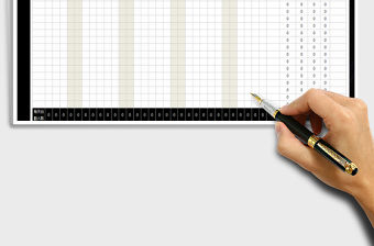 2021年考勤表-日期自動生成-自動統計每日出勤