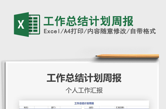 2021年工作總結(jié)計劃周報