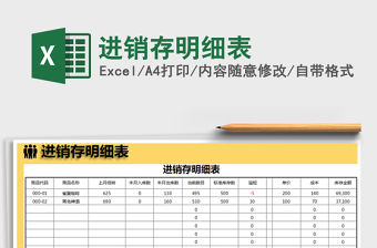 2021年進銷存明細表