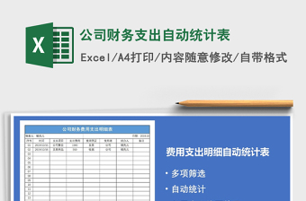 2022财务支出自动计记账表