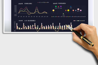 2021年收支明細表-收支數據可視化看板