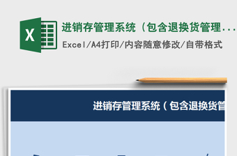 2021年进销存管理系统（包含退换货管理）
