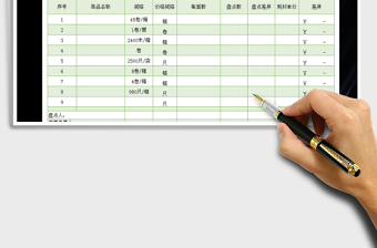 2021年商品货物盘点表