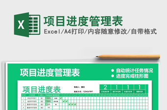 2021年項目進度管理表