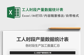 2021年工人時(shí)段產(chǎn)量數(shù)據(jù)統(tǒng)計(jì)表