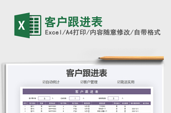 2021年客戶跟進表