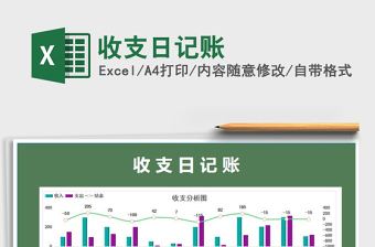 2021年收支日記賬