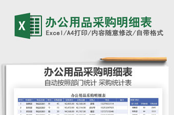 2021年辦公用品采購明細表