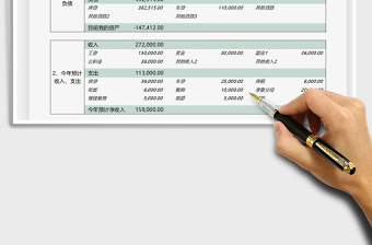 2021年個人資產(chǎn)負債規(guī)劃表