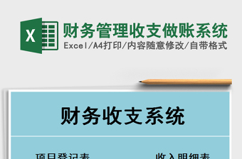 2021年財務管理收支做賬系統(tǒng)