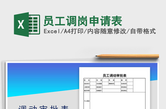 2021年員工調崗申請表
